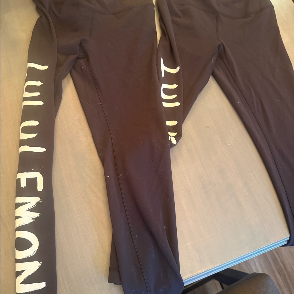 2 for $30! Barely worn black branded Lululemon yoga pants - sz 6